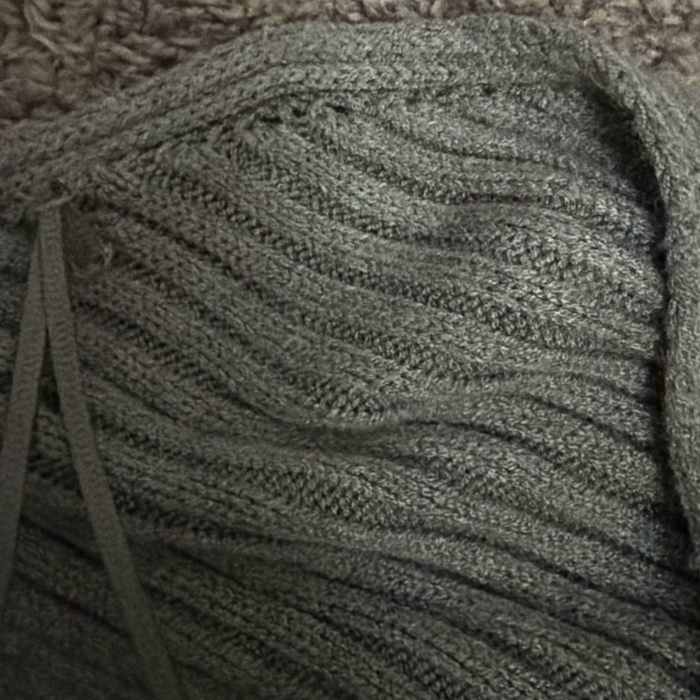 ZARA Sage Green Ribbed Knit Bolero / Arm Warmers - Picture 6 of 6